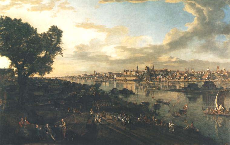 View of Warsaw from the Praga bank